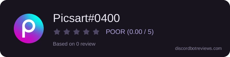 Rating widget preview for Picsart#0400