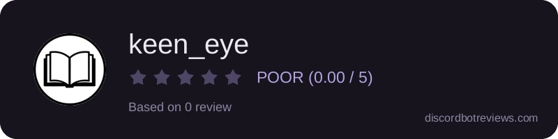 Rating widget preview for keen_eye