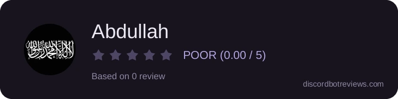Rating widget preview for Abdullah