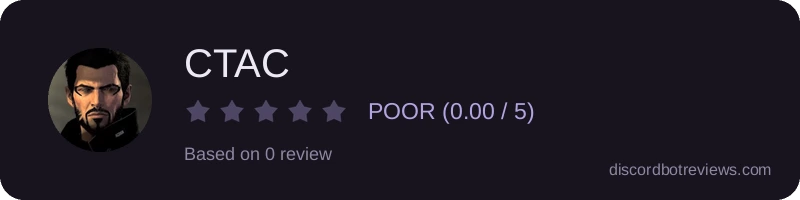 Rating widget preview for CTAC