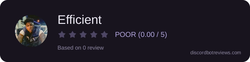 Rating widget preview for Efficient