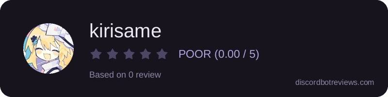 Rating widget preview for kirisame
