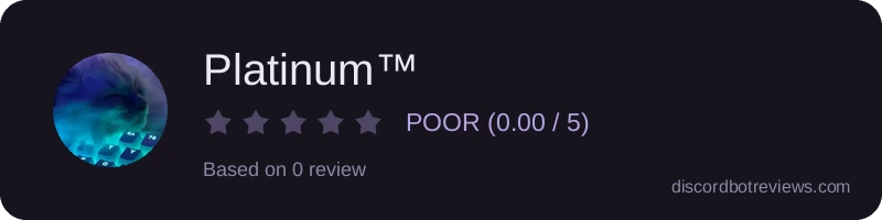 Rating widget preview for Platinum™