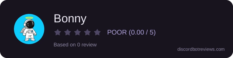 Rating widget preview for Bonny 