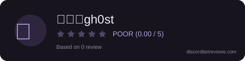 Rating banner for 『🌙』gh0st