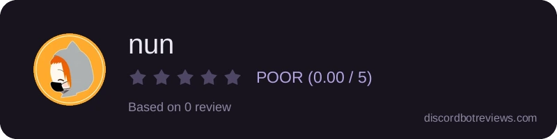 Rating widget preview for nun