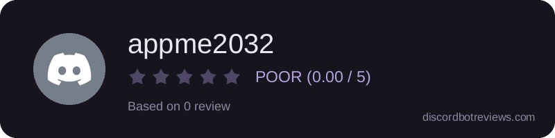 Rating widget preview for appme2032