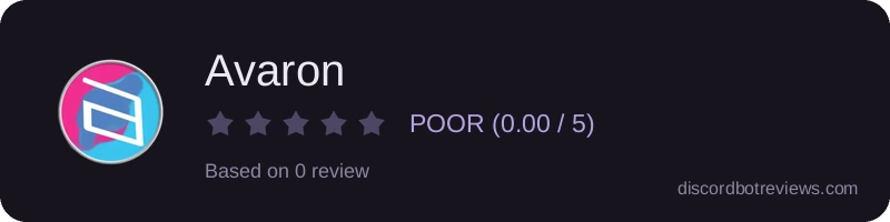 Rating widget preview for Avaron