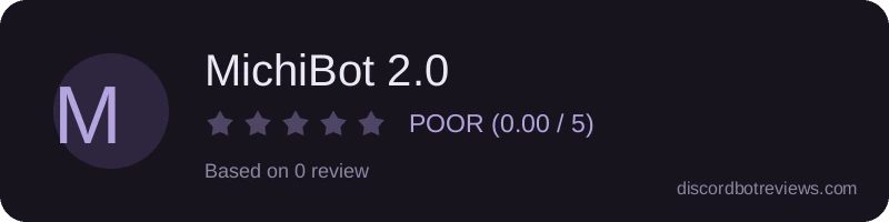 Rating banner for MichiBot 2.0