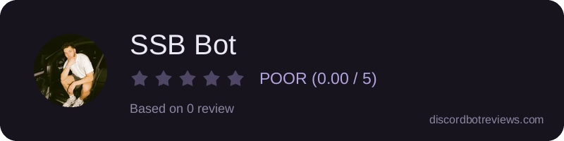 Rating widget preview for SSB Bot