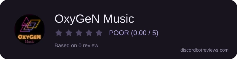 Rating widget preview for OxyGeN Music