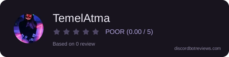 Rating widget preview for TemelAtma