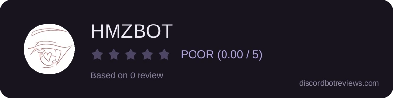 Rating widget preview for HMZBOT