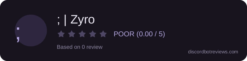 Rating widget preview for ; | Zyro