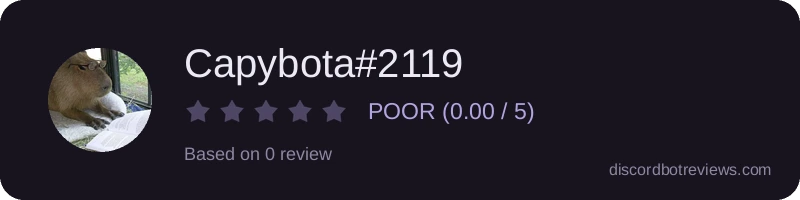 Rating widget preview for Capybota#2119