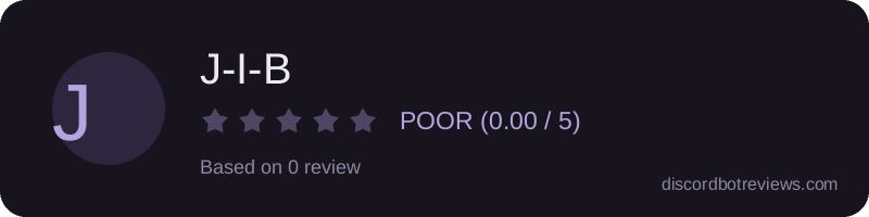 Rating widget preview for J-I-B