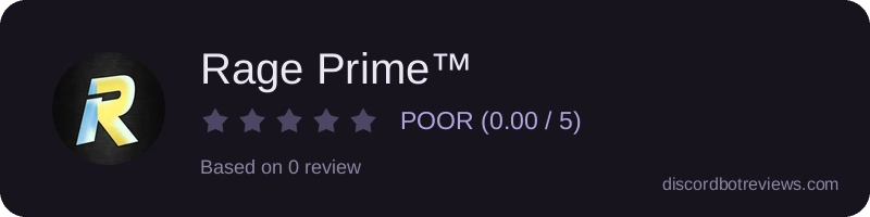 Rating widget preview for Rage Prime™ 