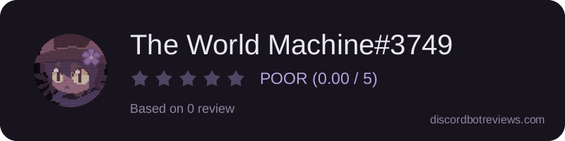 Rating widget preview for The World Machine#3749