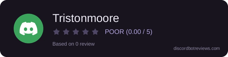 Rating widget preview for Tristonmoore