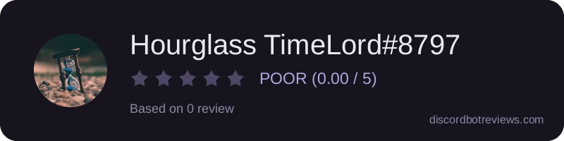 Rating widget preview for Hourglass TimeLord#8797
