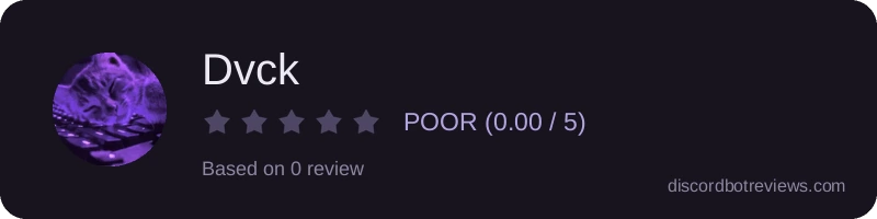 Rating widget preview for Dvck