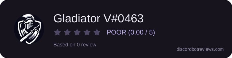 Rating banner for Gladiator V#0463