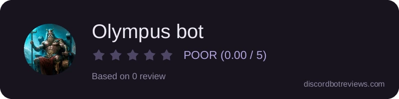 Rating widget preview for Olympus bot