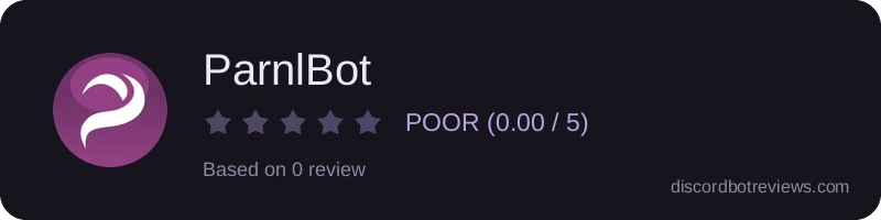 Rating widget preview for ParnlBot