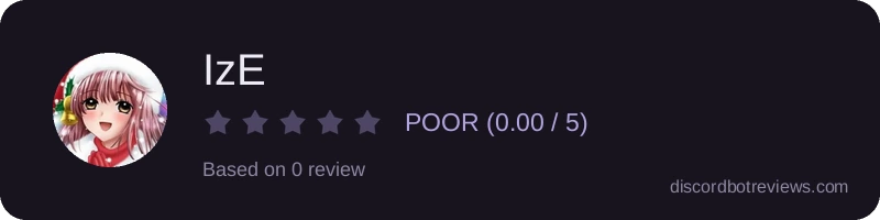 Rating widget preview for IzE