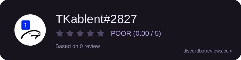 Rating widget preview for TKablent#2827
