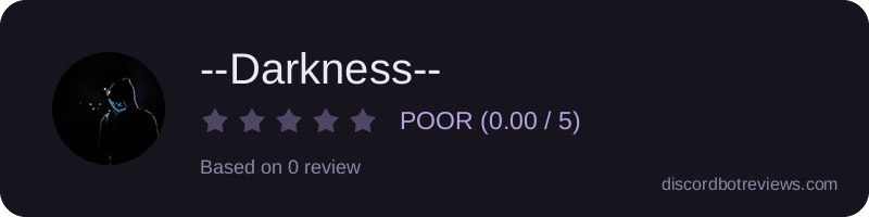 Rating widget preview for --Darkness--