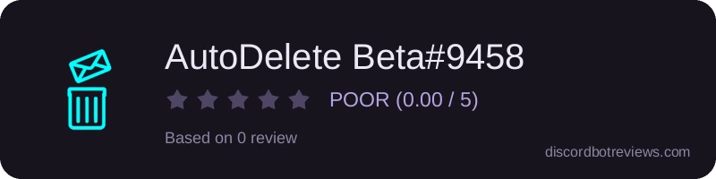 Rating widget preview for AutoDelete Beta#9458
