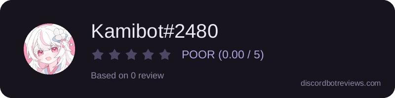 Rating widget preview for Kamibot#2480