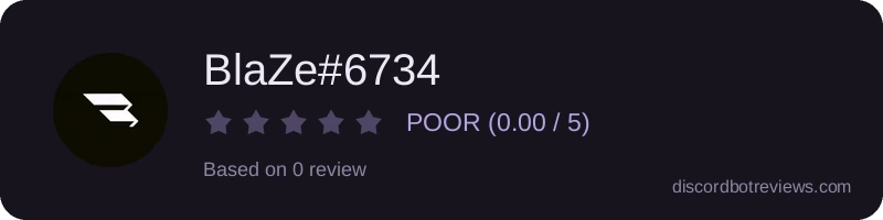 Rating widget preview for BlaZe#6734