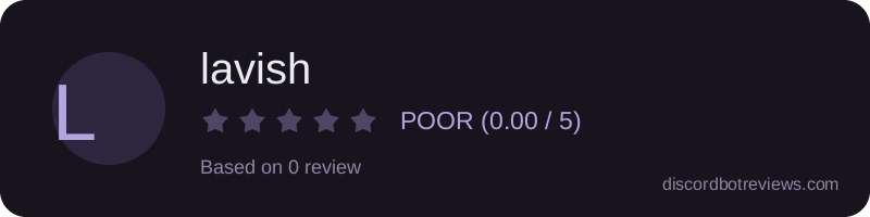 Rating widget preview for lavish