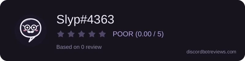 Rating widget preview for Slyp#4363