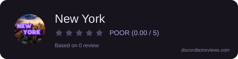 Rating widget preview for New York