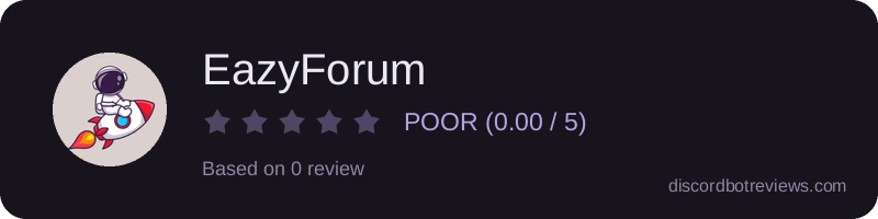 Rating widget preview for EazyForum