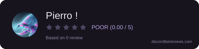Rating widget preview for Pierro !