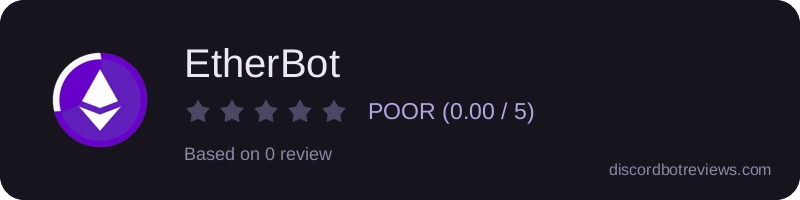 Rating widget preview for EtherBot