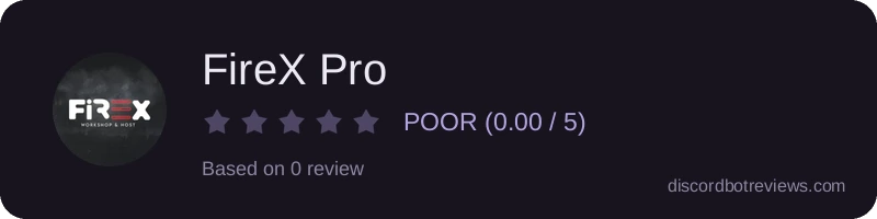 Rating widget preview for FireX Pro