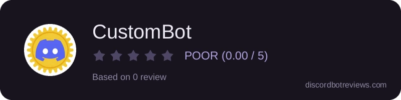 Rating banner for CustomBot