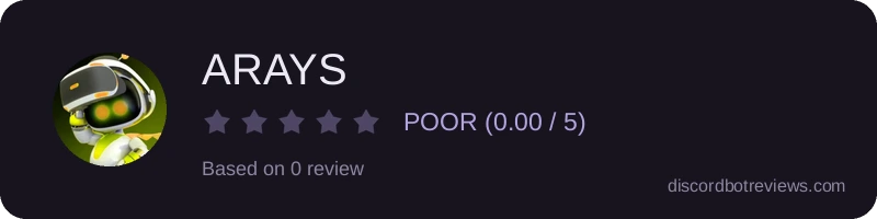 Rating widget preview for ARAYS