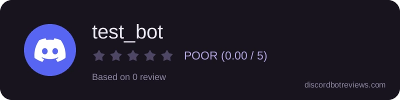 Rating widget preview for test_bot