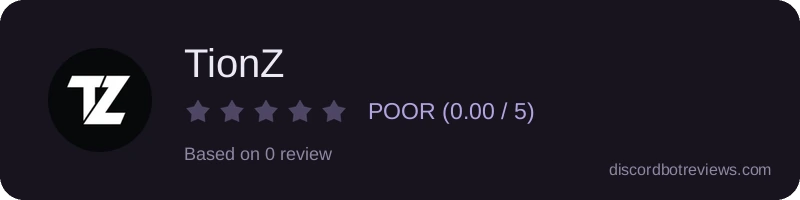 Rating widget preview for TionZ
