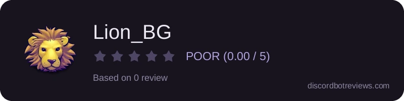 Rating widget preview for Lion_BG