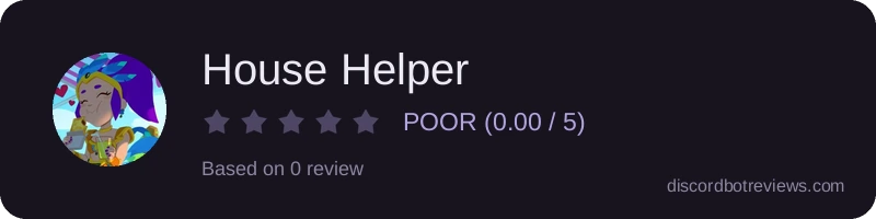 Rating widget preview for House Helper