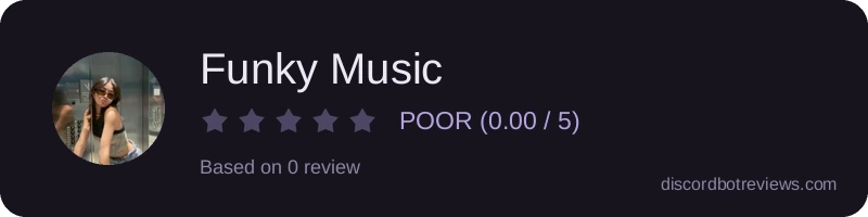 Rating widget preview for Funky Music