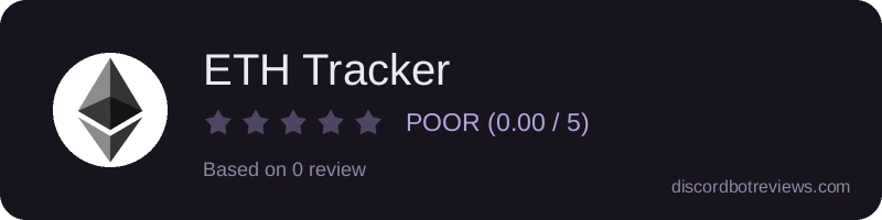 Rating widget preview for ETH Tracker