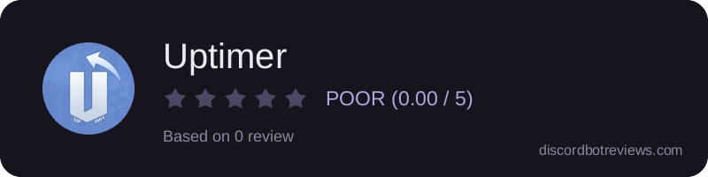 Rating widget preview for Uptimer